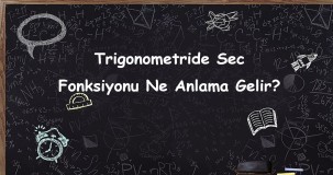 Trigonometride Sec Fonksiyonu (sec) Nedir? Tanım, Özellikler ve Kullanım Alanları