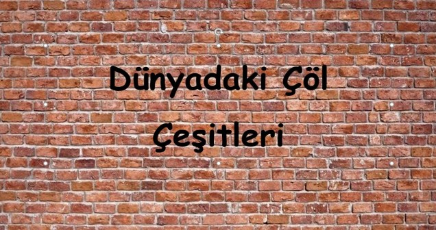 Dünyadaki Çöl Çeşitleri ve İsimleri Nelerdir?