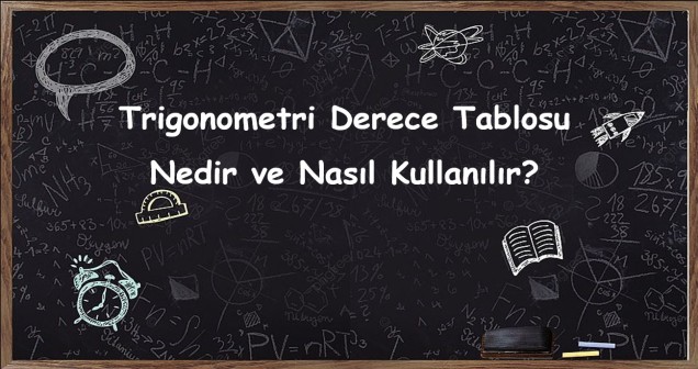 Trigonometri Derece Tablosu Nedir ve Nasıl Kullanılır?